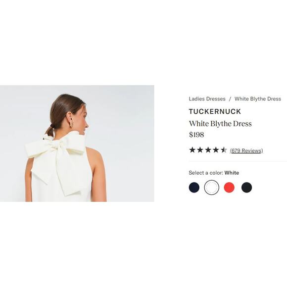 Tuckernuck White Blythe Dress Sleeveless Ruffle Collar Mini Dress Size Small (S) - Picture 2 of 13